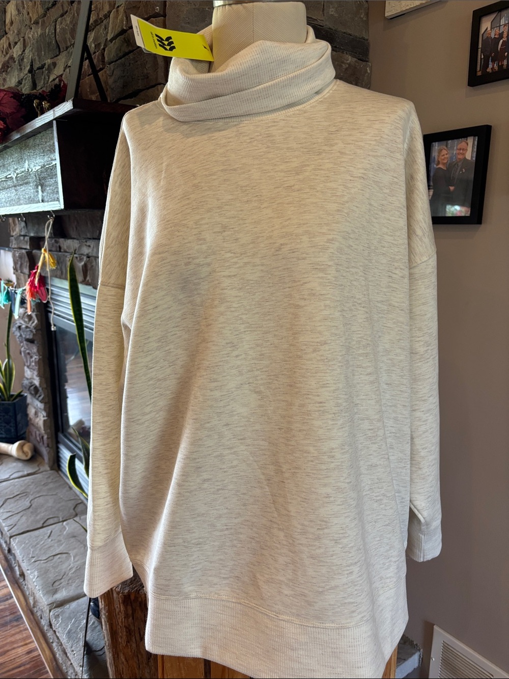 all in motion Cream Turtleneck Pullover Sweater